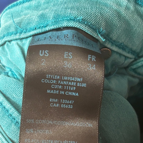 Liverpool Bermuda Shorts Fanfare Blue Size 2 - Picture 3 of 8